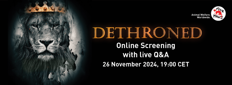 DETHRONED: Online Screening with live Q&A - 26 November 2024, 19:00 CET